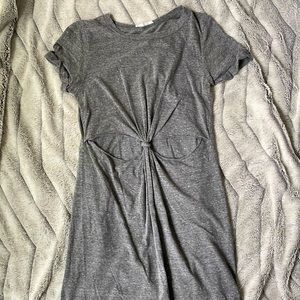 Grey cutout dress